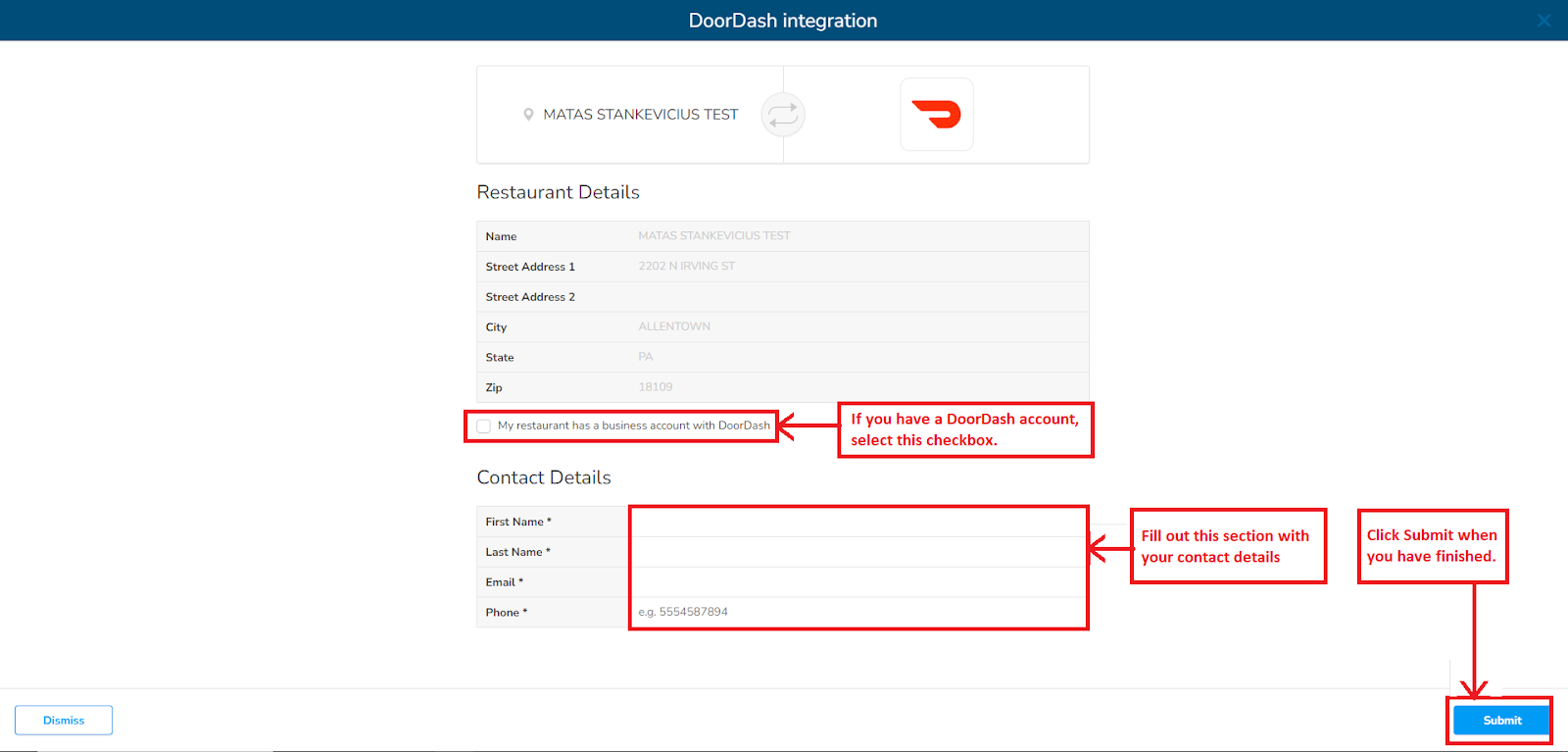 DoorDash Marketplace Installation Guide Shift4 Knowledge