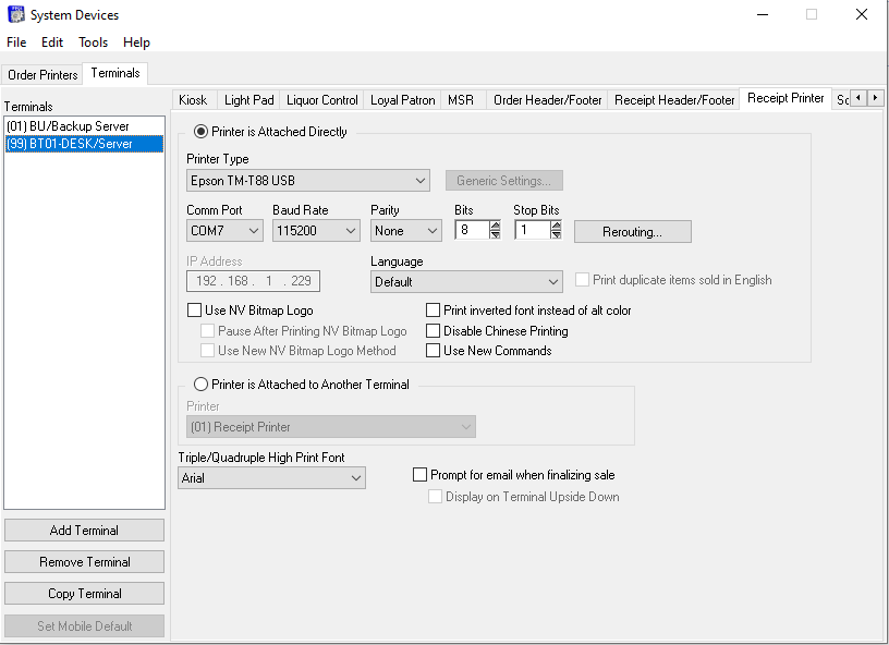 SNBC BTPS80 Installation Guide for Future POS Shift4 Knowledge